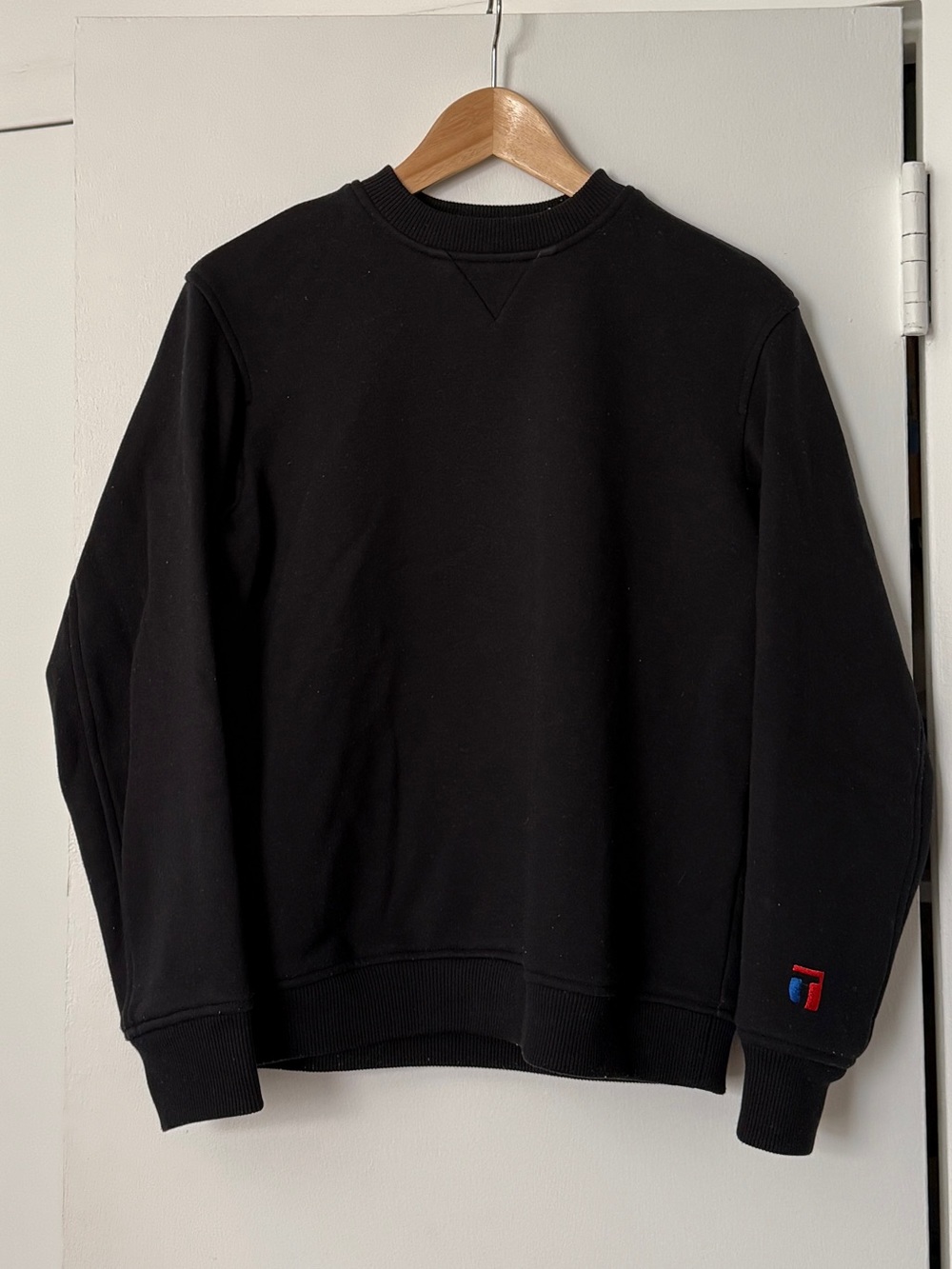 T by Alexander Wang Black Crewneck Sweatshirt